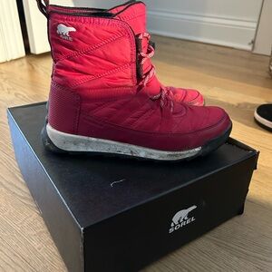Sorel Kids' Cherry Red/Pink Snow Boots